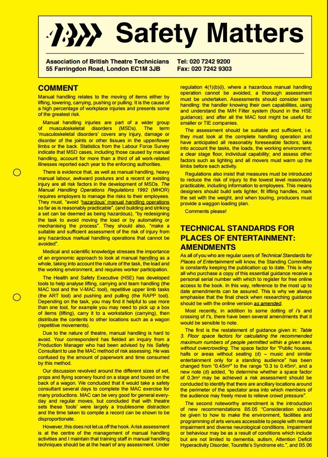 Safety Matters – Spring 2009