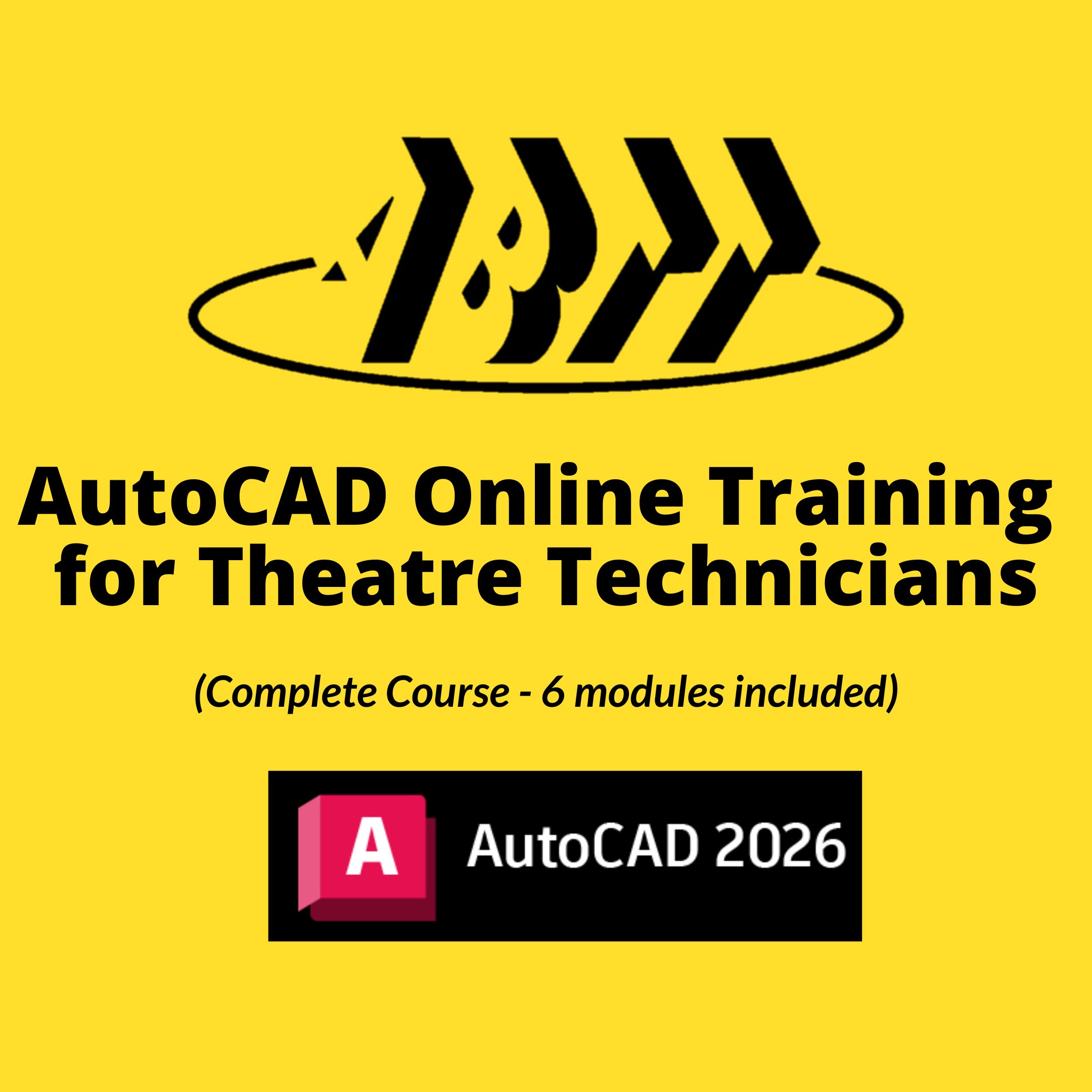 AutoCAD Online Training for Theatre Technicians (all modules, work at ...