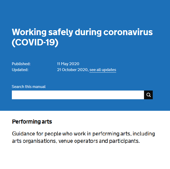 Working Safely During Coronavirus (COVID19) 2020 Guidance updates 21