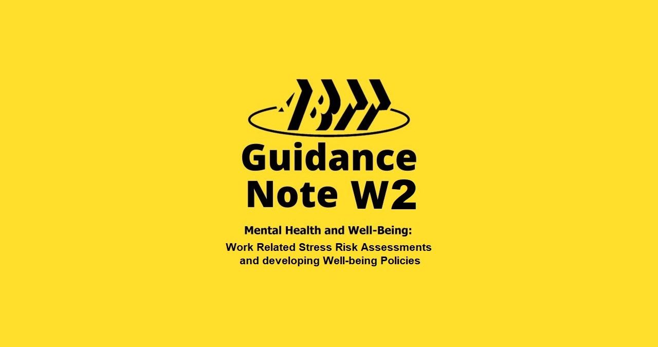 Guidance Note W2 – Mental Health and Well-Being: Work Related Stress Risk Assessments and Developing Well-Being Policies