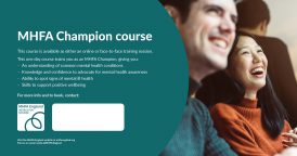 ABTT &#8211; Mental Health First Aider Champion Course