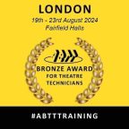 ABTT Bronze Award for Theatre Technicians – Fairfield Halls, London