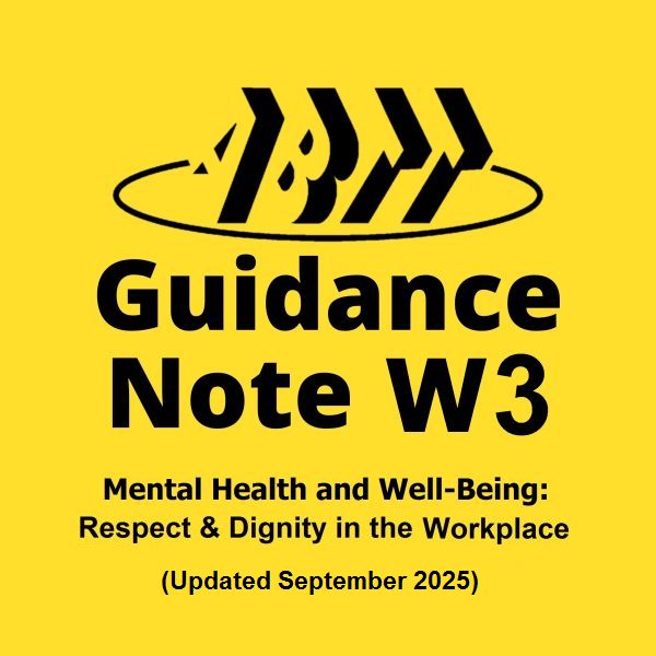 Guidance Note W3 - Mental Health and Well-Being in the Workplace (Updated October 2025)