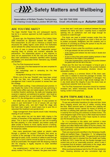 Safety Matters &amp; Wellbeing &#8211; Autumn 2025