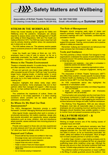 Safety Matters &amp; Wellbeing &#8211; Summer 2026