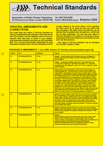 Standards Updates &#8211; Autumn 2026